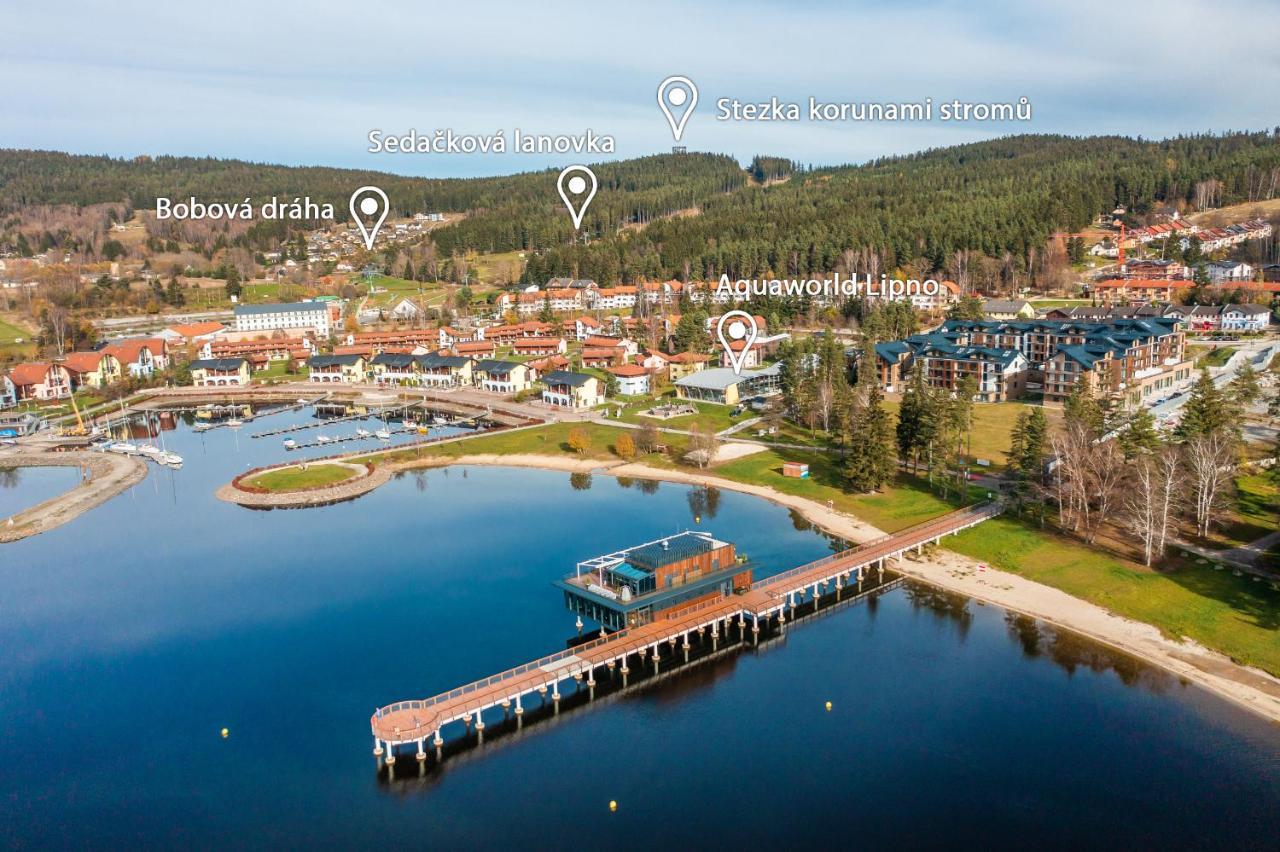 Residence Koubek - Apartmán A121 s infrasaunou Molo Lipno Lipno nad Vltavou Exterior foto
